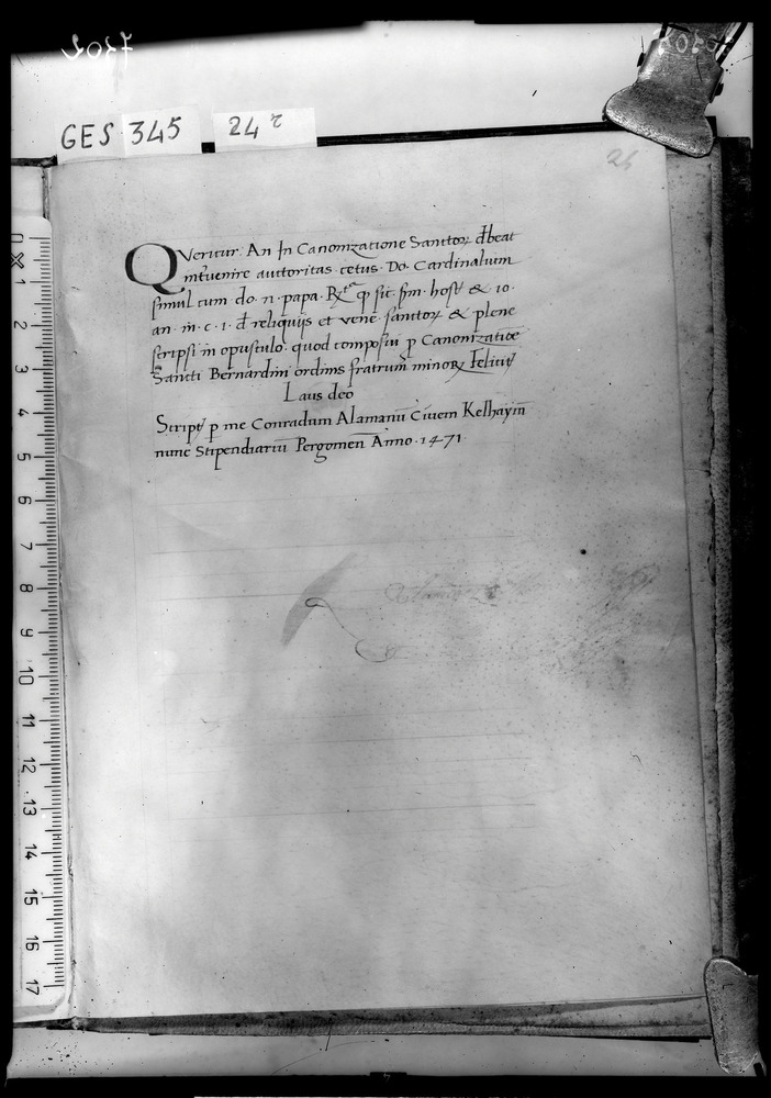 Roma, Biblioteca Nazionale Centrale, Ms. Ges. 345
doc_07302
Keywords: BNCR Ms. Ges. 345, BNCR