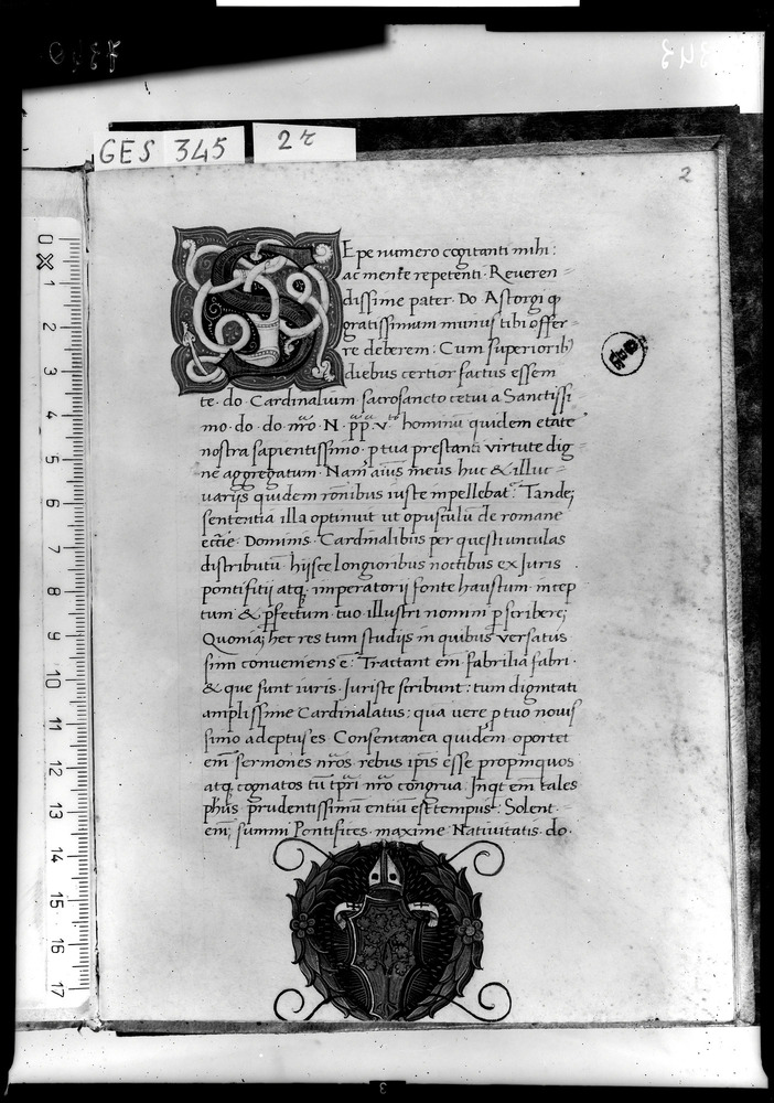 Roma, Biblioteca Nazionale Centrale, Ms. Ges. 345
doc_07340
Keywords: BNCR Ms. Ges. 345, Stemmi, BNCR