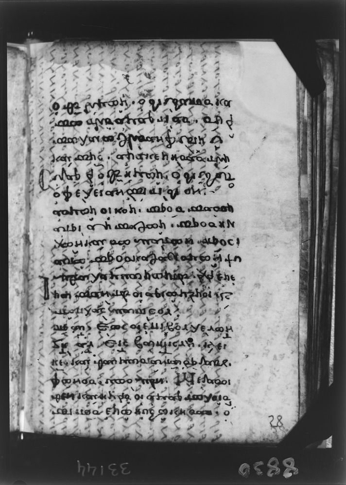 Grottaferrata, Biblioteca Statale del Monumento Nazionale, Ms. Γ [Gamma].ß [Beta].VI (Crypt. Gr.152)
doc_08830
Keywords: Grottaferrata Abbazia Ms. Γ [Gamma].ß [Beta].VI (Crypt. Gr.152), Palinsesti, Fotografie UV, Grottaferrata Abbazia