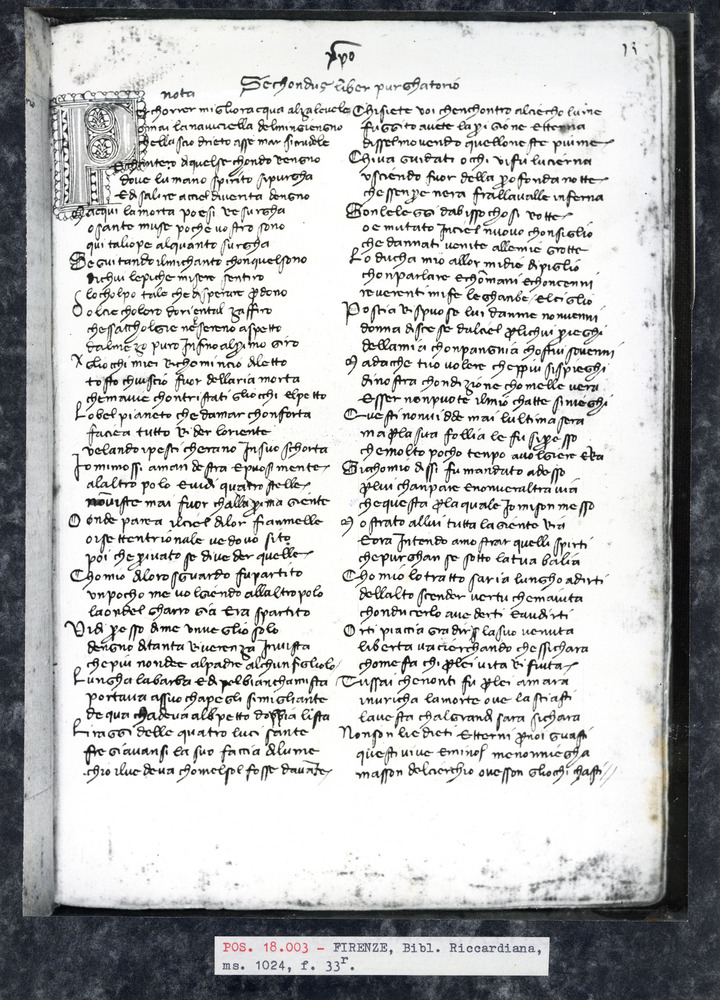 Firenze, Biblioteca Riccardiana, Ms. Ricc. 1024
pos_18003
Keywords: Riccardiana Ms. 1024, Riccardiana