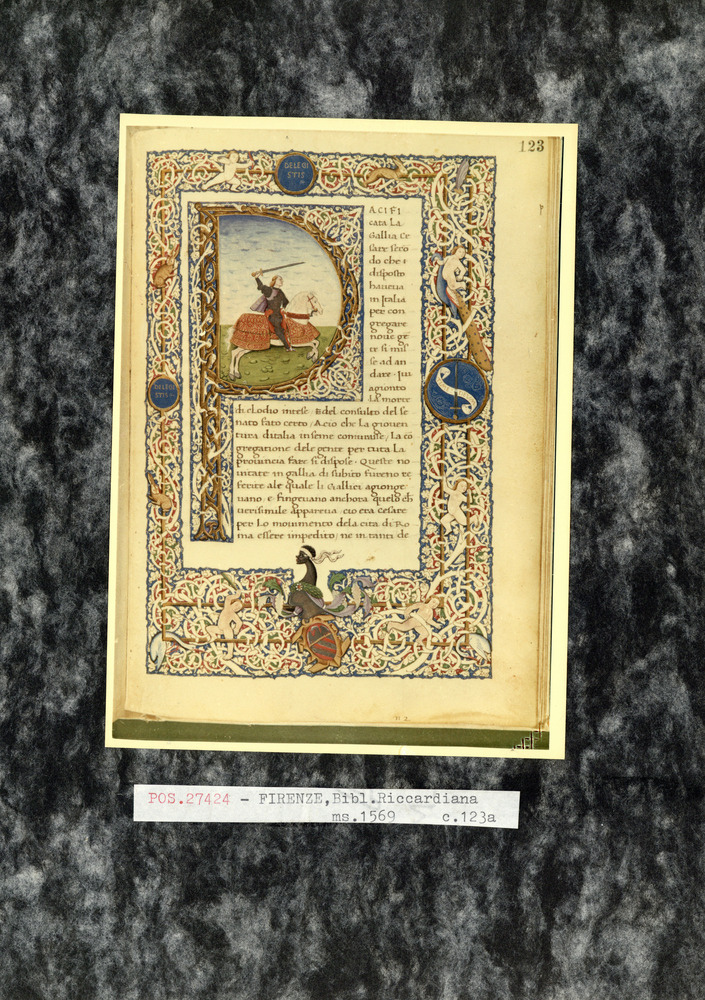 Firenze, Biblioteca Riccardiana, Ms. Ricc. 1569
pos_27424
Keywords: Riccardiana Ms. 1569, Ritratti, Decorazioni zoomorfe, Decorazioni antropomorfe, Riccardiana