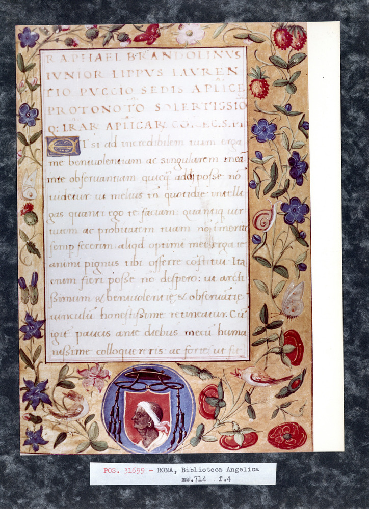 Roma, Biblioteca Angelica, Ms. 714
pos_31699
Keywords: Angelica Ms. 714, Stemmi, Angelica