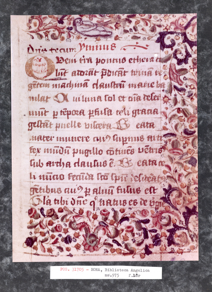 Roma, Biblioteca Angelica, Ms. 975
pos_31705
Keywords: Angelica Ms. 975, Angelica