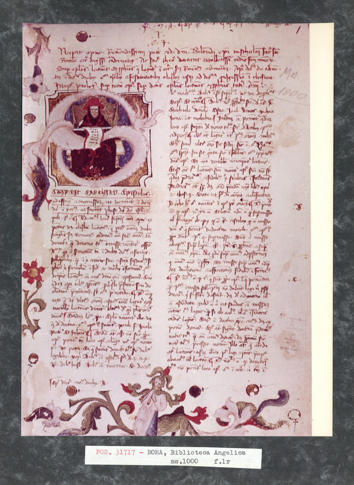 Roma, Biblioteca Angelica, Ms. 1000
pos_31717
Keywords: Angelica Ms. 1000, Angelica