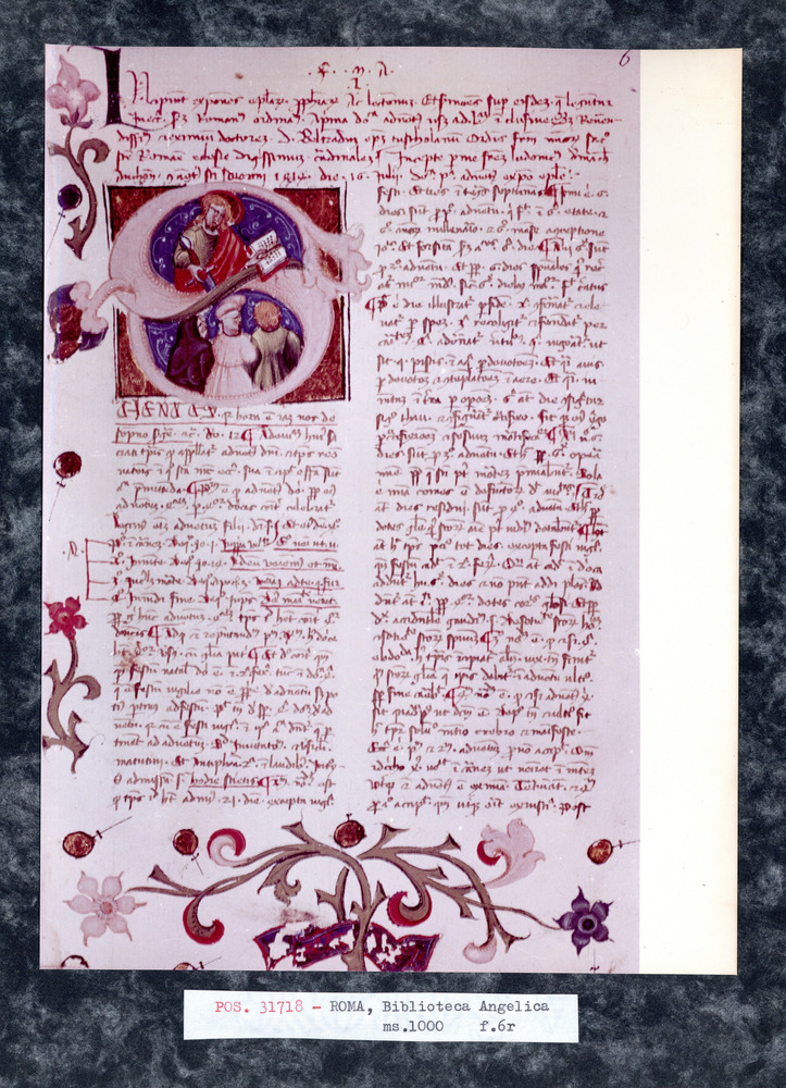 Roma, Biblioteca Angelica, Ms. 1000
pos_31718
Keywords: Angelica Ms. 1000, Angelica