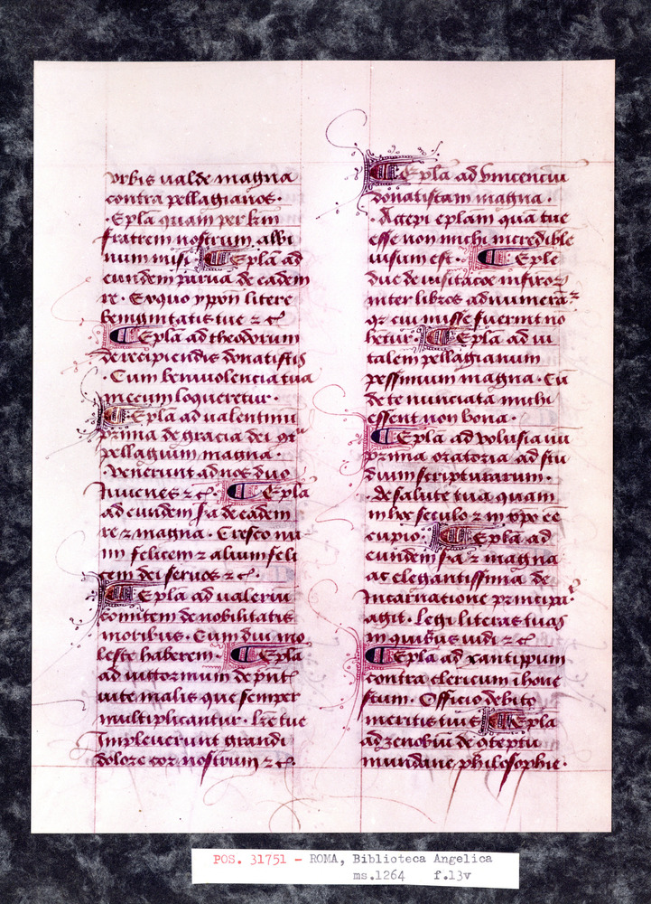 Roma, Biblioteca Angelica, Ms. 1264
pos_31751
Keywords: Angelica Ms. 1264, Angelica