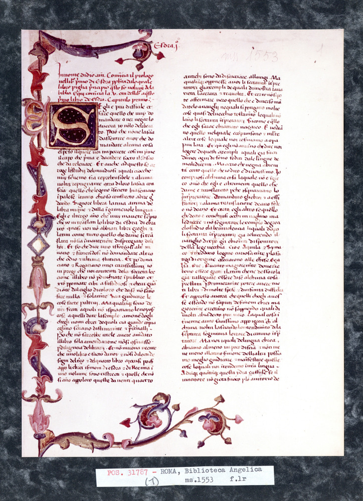 Roma, Biblioteca Angelica, Ms. 1553
pos_31787_01
Keywords: Angelica Ms. 1553, Angelica