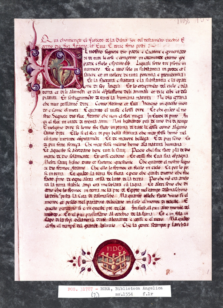 Roma, Biblioteca Angelica, Ms. 1554
pos_31787_02
Keywords: Angelica Ms. 1554, Angelica