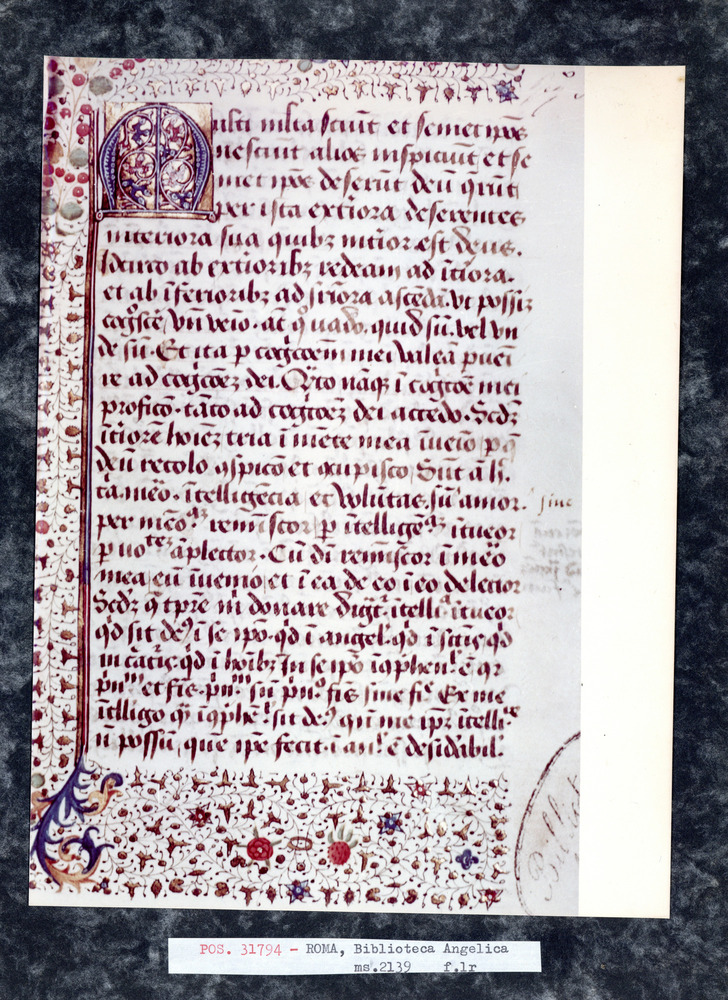 Roma, Biblioteca Angelica, Ms. 2139
pos_31794
Keywords: Angelica Ms. 2139, Angelica