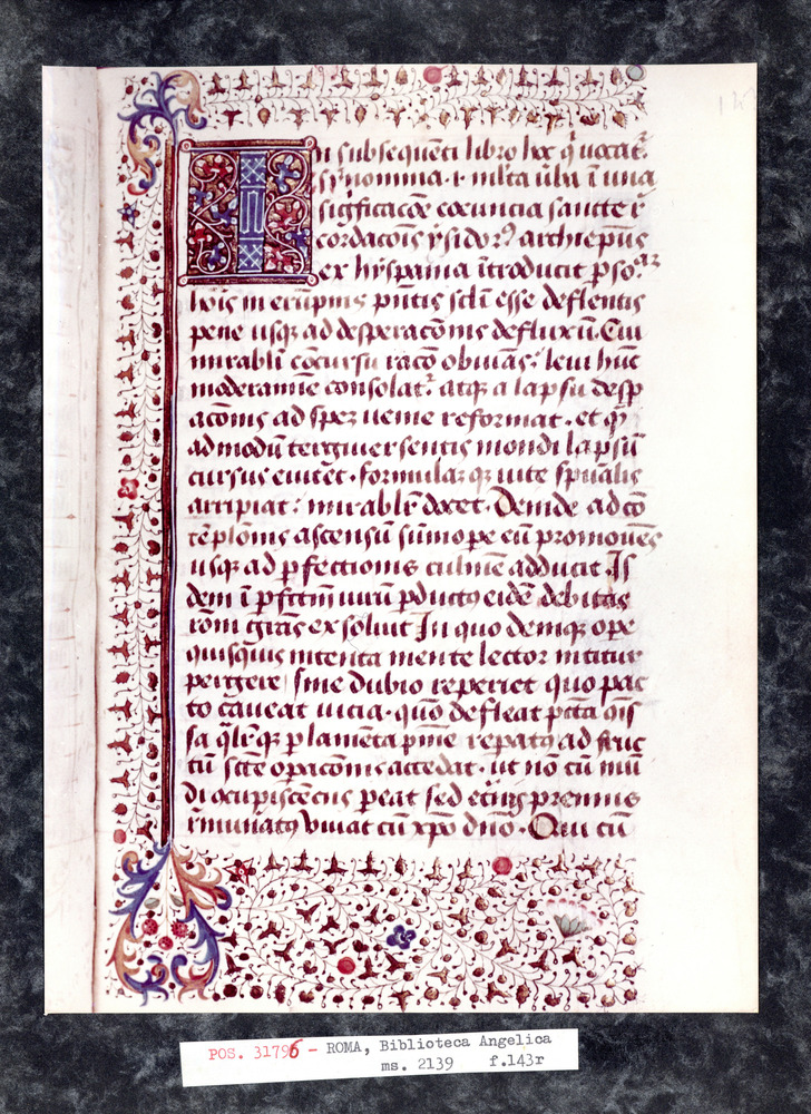 Roma, Biblioteca Angelica, Ms. 2139
pos_31796
Keywords: Angelica Ms. 2139, Angelica