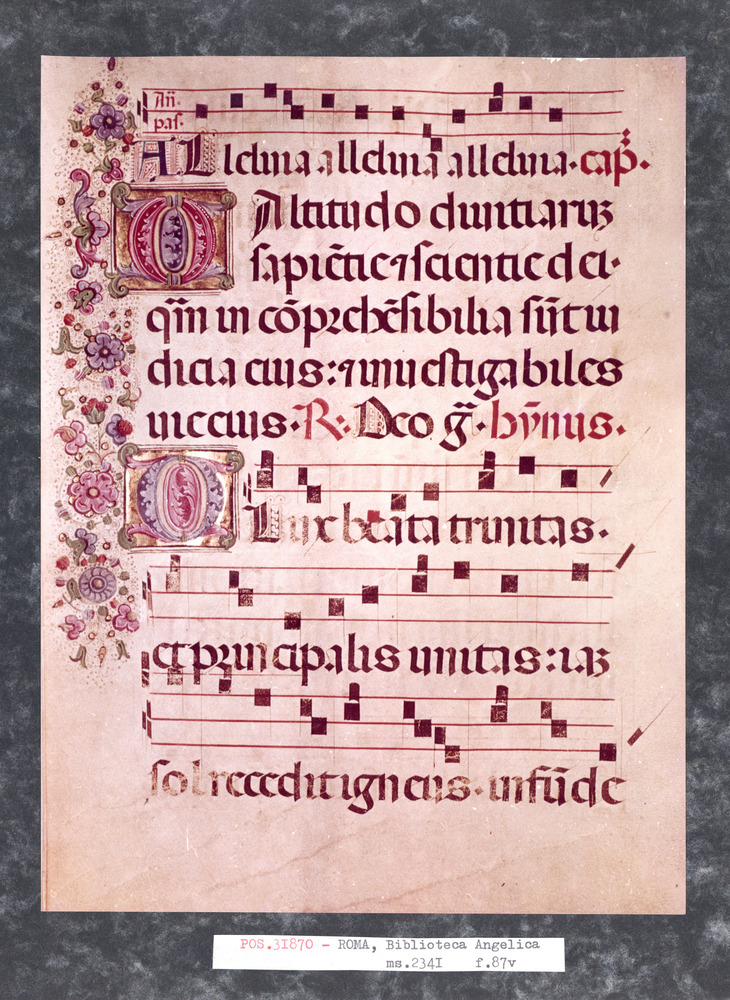 Roma, Biblioteca Angelica, Ms. 2341
pos_31870
Keywords: Angelica Ms. 2341, Angelica