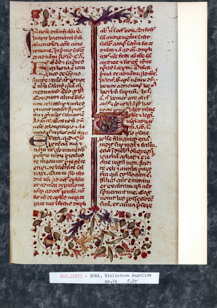 Roma, Biblioteca Angelica, Ms. 24
pos_31873
Keywords: Angelica Ms. 24, Angelica