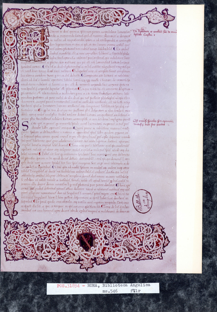 Roma, Biblioteca Angelica, Ms. 546
pos_31894
Keywords: Angelica Ms. 546, Stemmi, Angelica