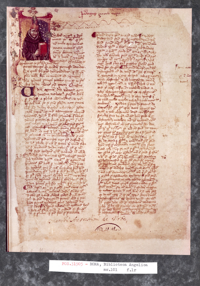 Roma, Biblioteca Angelica, Ms. 101
pos_31905
Keywords: Angelica Ms. 101, Angelica