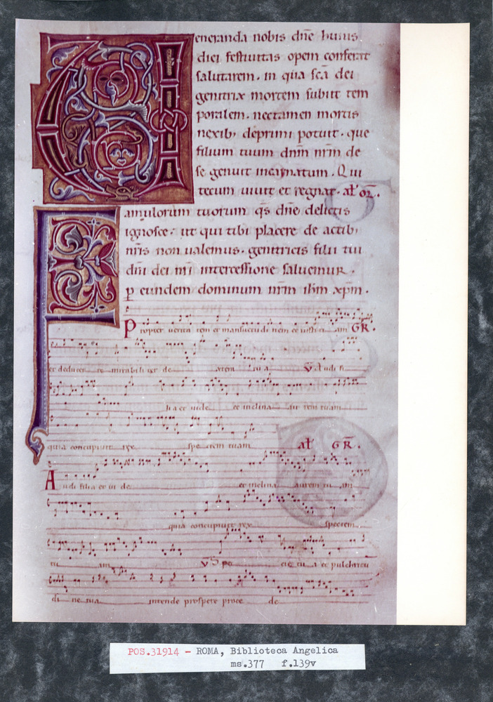 Roma, Biblioteca Angelica, Ms. 377
pos_31914
Keywords: Angelica Ms. 377, Angelica