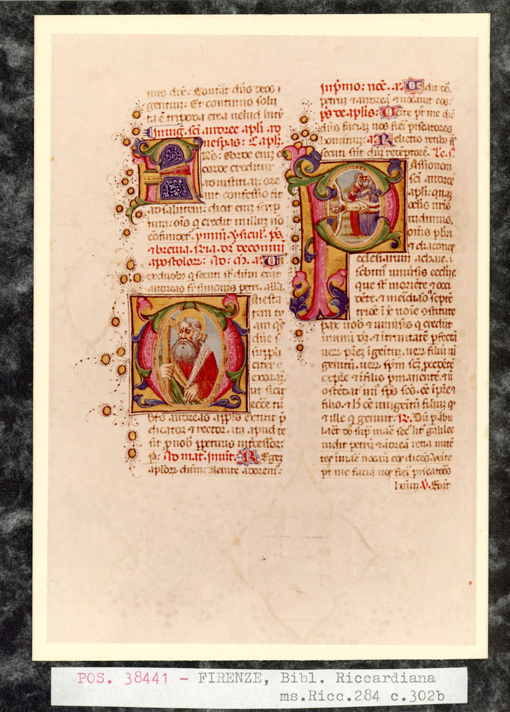 Firenze, Biblioteca Riccardiana, Ms. Ricc. 284
pos_38441
Keywords: Riccardiana Ms. 284, Riccardiana